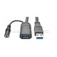 Cable extensión activa USB 3.0 tipo A 20 m, encadenable hasta 40 m 